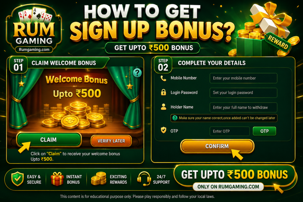 Inr Rummy Download 2026 | Bonus 200rs | Reffer & Earn 80rs | 3 Inr rummy download and get 500rs bonus