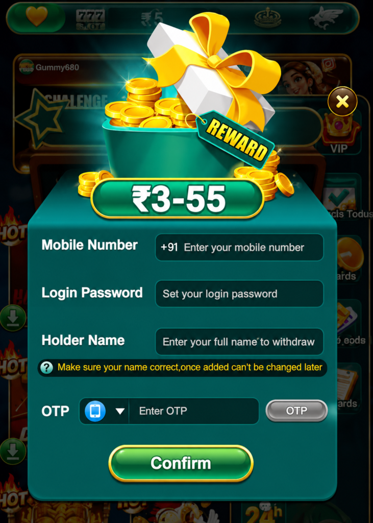 Bingo 101 app signup bonus and registration form screen